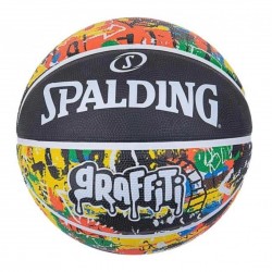 М"яч баскетбольний Spalding Graffiti Ball №7, чорний, код: 689344405902