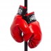 Боксерський набір дитячий Izon діаметр 220 мм, червоний-чорний, код: BO-1524