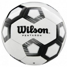М"яч футбольний Wilson Pentagon №5, білий-чорний, код: 887768819064