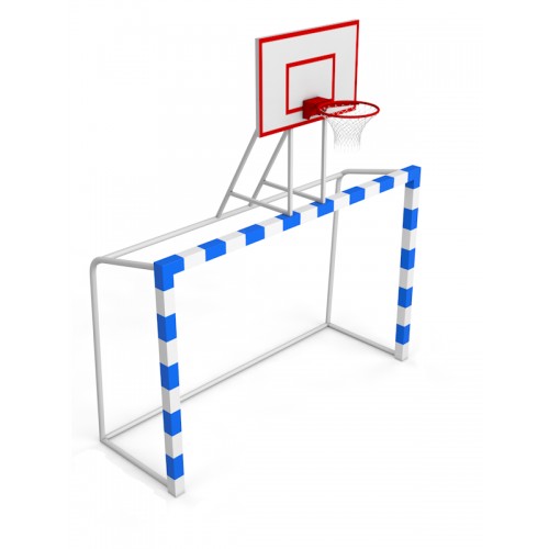Ворота для міні футболу і гандболу з баскетбольним щитом PlayGame, код: SS00409-LD