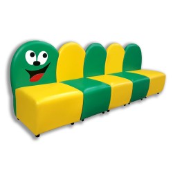 Комплект дитячих меблів Гусениця (5 модулів) Tia-Sport 1920х470х700 мм, жовтий-зелений, код: sm-1070 Комплект дитячих меблів Гусениця (5 модулів) Tia-Sport 1920х470х700 мм, жовтий-зелений, код: sm-1070