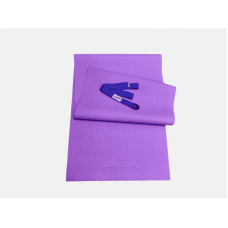 Комплект килимок і ремінь для йоги LiveUp Yoga MAT + Belt, 1730x610x4 мм, фіолетовий, код: 2000033634010