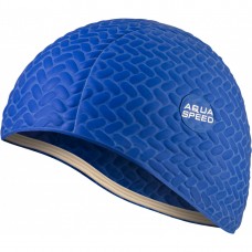 Шапка для плавання жіноча Aqua Speed Bombastic Tic-Tac синій, код: 5908217657206
