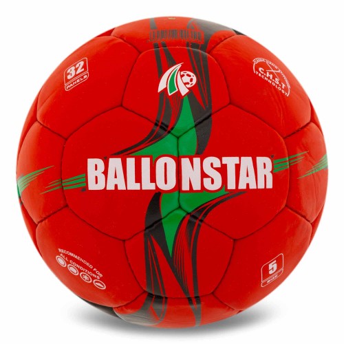 М"яч футбольний Ballonstar №5 PU, червоний, код: FB-5156_R