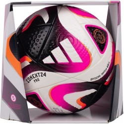 Мяч футбольний Adidas Conext 24 Pro IP1616 №5, біло-рожевий, код: M-13576187-IN