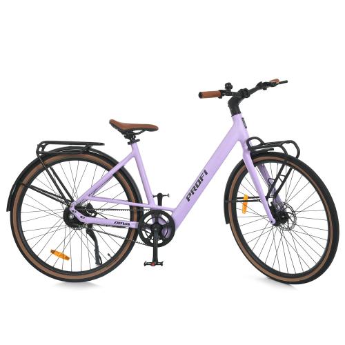 Електровелосипед міський Profi Nova (350 Вт; 10А*год;), колеса 28", бузковий, код: 6903317717682
