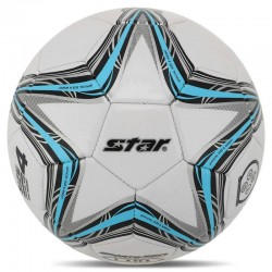 М"яч футбольний Star Sport №4 PU, білий-бірюзовий, код: SB8234-S52