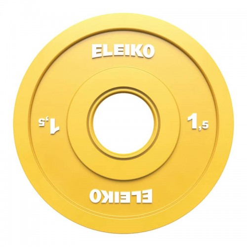 Диск олімпійський обгумований Eleiko IWF FG 1,5 кг, жовтий, код: 121-0015F-IA