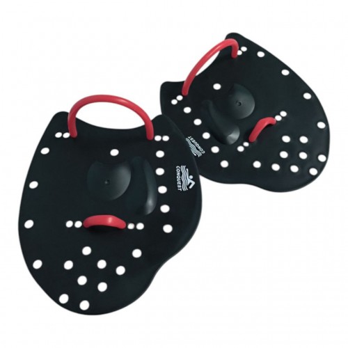 Лопатки для плавання SNS SH2 розмір L, жорсткі з червоними ремінцями, код: 17076-SNS