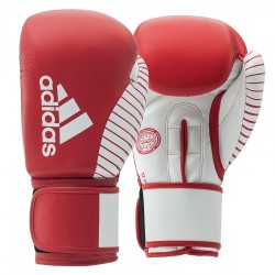 Рукавички з ліцензією Adidas Wako для боксу та кікбоксингу, 12oz, червоно-білий, код: 15582-876