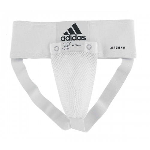 Захист паху для чоловіків Adidas з ліцензією WKF M, білий, код: 15560-1057