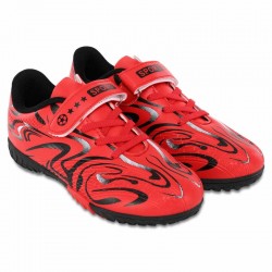 Сороконіжки футбольні дитячі PlayGame розмір 35, червоний-чорний, код: 616-2_35