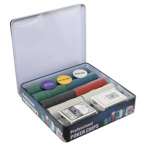 Набір для покеру в металевій коробці PlayGame 400 фішок, код: IG-8654-S52