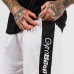 Шорти чоловічі GymBeam Clothing Vertical Military White M, білий, код: 13653-BG