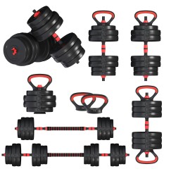 Гантелі з функцією штанги 6в1 Fit-On 63кг, код: 2030-0063