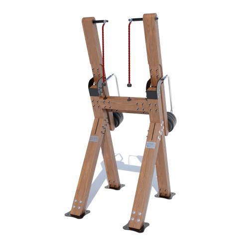 Вуличний дерев"яний тренажер Brustyle “Тріцепс машина стоячи”, код: SW615