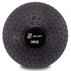 М"яч набивної слембол для кроссфіта рифлений Record Slam Ball 3 кг, код: FI-7474-3