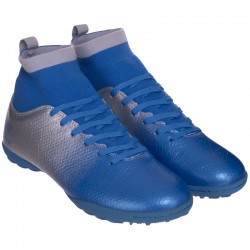 Сороконіжки футбольні Pro Action, розмір 45 (29,5см), срібний-синій код: PRO-823-22_44BL
