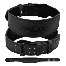 Пояс для важкої атлетики RDX 4 шкіряний Full Black L, код: WBS-4FB-L