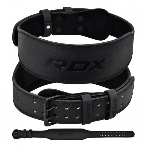 Пояс для важкої атлетики RDX 4 шкіряний Full Black L, код: WBS-4FB-L