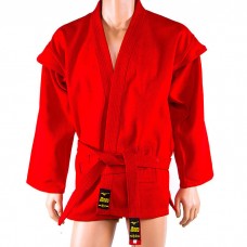 Самбовка (куртка, шорти) Mizuno (еластан) зріст 170 см, 550г/м2, червоний, код: SMR-58170-WS