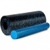 Масажний набір PowerPlay EPP Foam Roller Set 4in1 (2-ва ролика + 2-ва м"ячі), чорний-синій, код: PP_4015_Blue