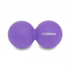 Масажний м"яч Cornix Lacrosse DuoBall 126х63 мм, фіолетовий, код: XR-0114