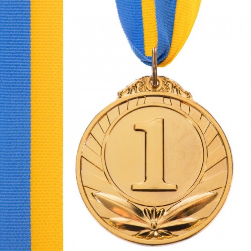 Медаль спортивна зі стрічкою PlayGame Triumf золота, код: C-4871_G