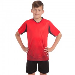 Футбольна форма підліткова PlayGame Rhomb розмір 28, ріст 140, червоний-чорний, код: 11B_28RBK