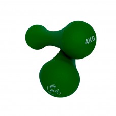 Неопренові фітнес гантелі WCG 2х4 кг, зелений, код: W-120-4x2-IF
