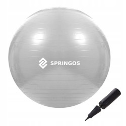 М"яч для фітнесу (фітбол) Springos 75 см Anti-Burst Grey, код: FB0008