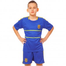 Форма футбольна дитяча PlayGame Україна, розмір XL-30, зріст 155-165, синій, код: CO-1006-UKR-13_XL-30BL