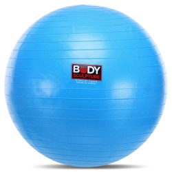 Фітбол м"яч для фітнесу глянцевий Body Sculpture ø65см, синій, код: BJBB-001TBL-26N-S52