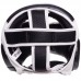 Шолом боксерський з повним захистом шкіряний Venum Challenger універсальний, чорний-білий, код: VN0771-S52