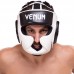 Шолом боксерський з повним захистом шкіряний Venum Challenger універсальний, чорний-білий, код: VN0771-S52