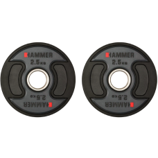 Олімпійські диски професійні Hammer PU Weight Discs 2х2,5 kg, код: 17041-S25