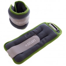 Обважнювачі-манжети для рук і ніг Zelart 2х1 кг, салатовий, код: FI-5733-2_LG