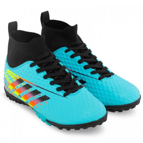 Сороконіжки футбольні з носком PlayGame розмір 35, блакитний-чорний, код: 266-2_35