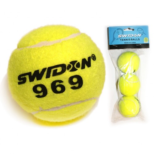 М"ячі для тенісу Swidon 969-3 3 шт, жовтий, код: 24010-SNS