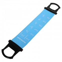 Стрічка-еспандер еластична для фітнесу та йоги з ручками BioGym Pilates Band блакитний, код: 8038_N