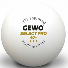 М"ячі для настільного тенісу Gewo Select Pro 40+ ITTF 6 шт (86481200), код: 931059-SVA