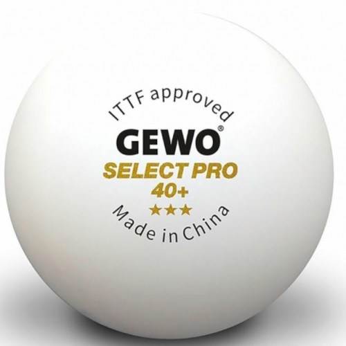 М"ячі для настільного тенісу Gewo Select Pro 40+ ITTF 6 шт (86481200), код: 931059-SVA