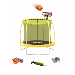 Батут WCG з внутрішньою захисною сіткою та LED підсвіткою 6FT (187 мм), зелений, код: W-0603-IF Батут WCG з внутрішньою захисною сіткою та LED підсвіткою 6FT (187 мм), зелений, код: W-0603-IF