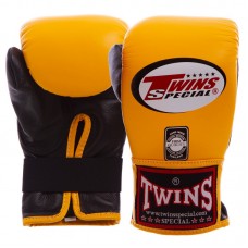 Снарядні рукавички шкіряні Twins XL жовтий-чорний, код: TBGL1F_XLYBK