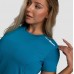 Футболка жіноча GymBeam Clothing Limitless L, аквамарин, код: 8586024626010