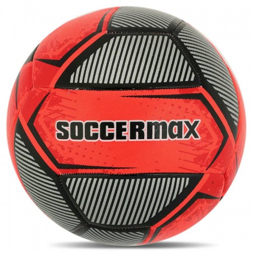 М"яч футбольний Hybrid Soccermax №5 PU, червоний-чорний, код: FB-4120_R