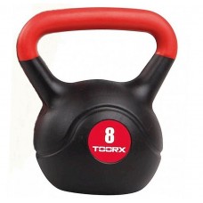Гиря вінілова Toorx PVC 8 кг Black/Orange, код: 931127-SVA
