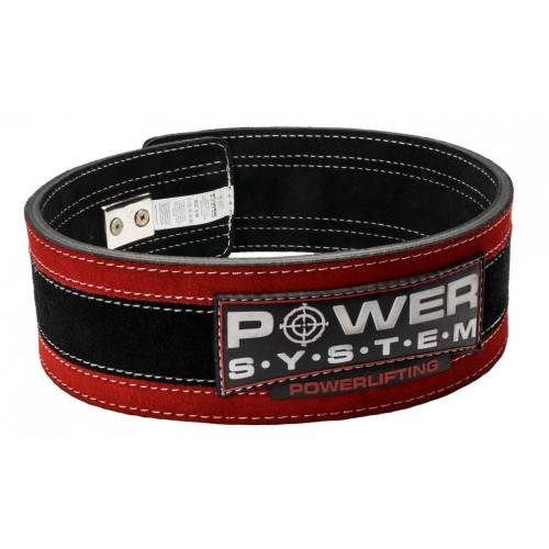 Пояс для важкої атлетики Power System Stronglift L/XL, чорний-червоний, код: PS_3840RD-5