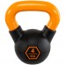 Гиря тренувальна цільна гумова LiveUp Urethane Competition Kettlebell 4кг, чорний-помаранчевий, код: UAZE5336-4