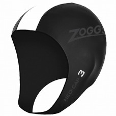 Шапка для тріатлону Zoggs Neo Cap L/XL, чорно-біла, код: 194151043730